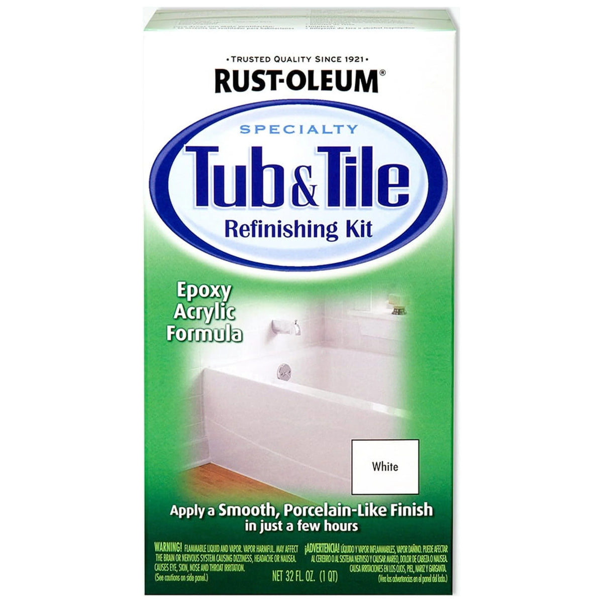 White Tub and Tile Refinishing Kit E339