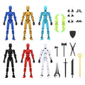 6 Pack 3D Printed Multi-Jointed Movable Action Figure T20749