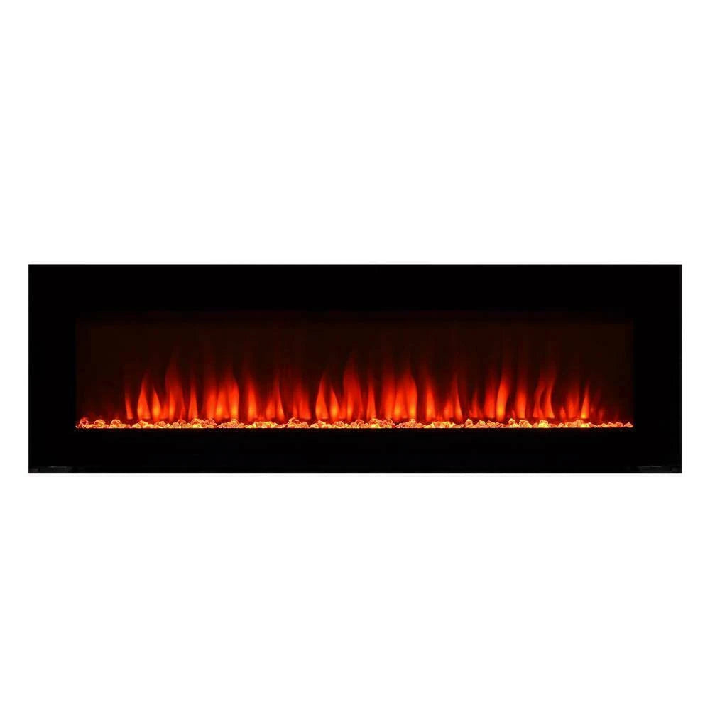 Black Wall-Mount Electric Fireplace I199283