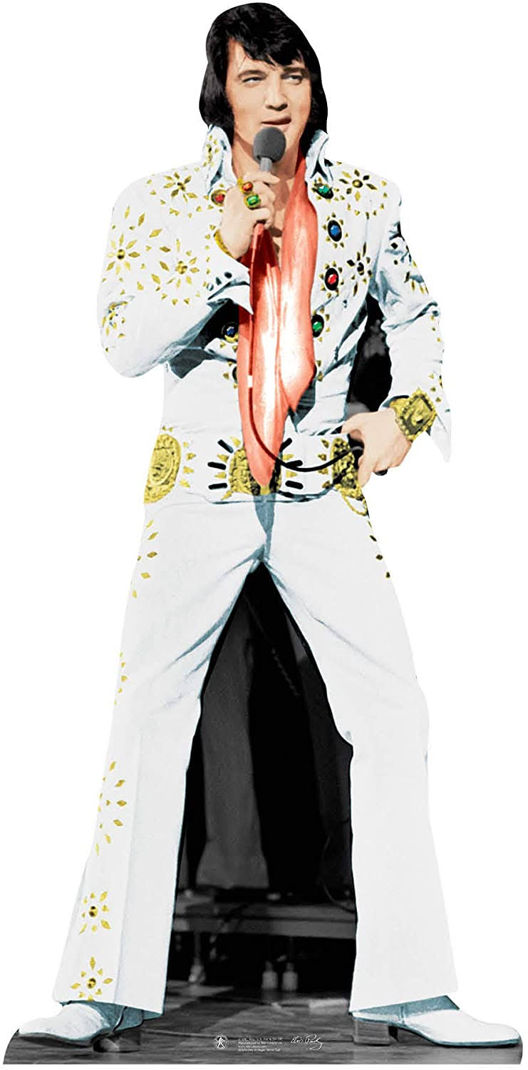 Lifesize Cardboard Cut Out of Elvis Vegas L94301