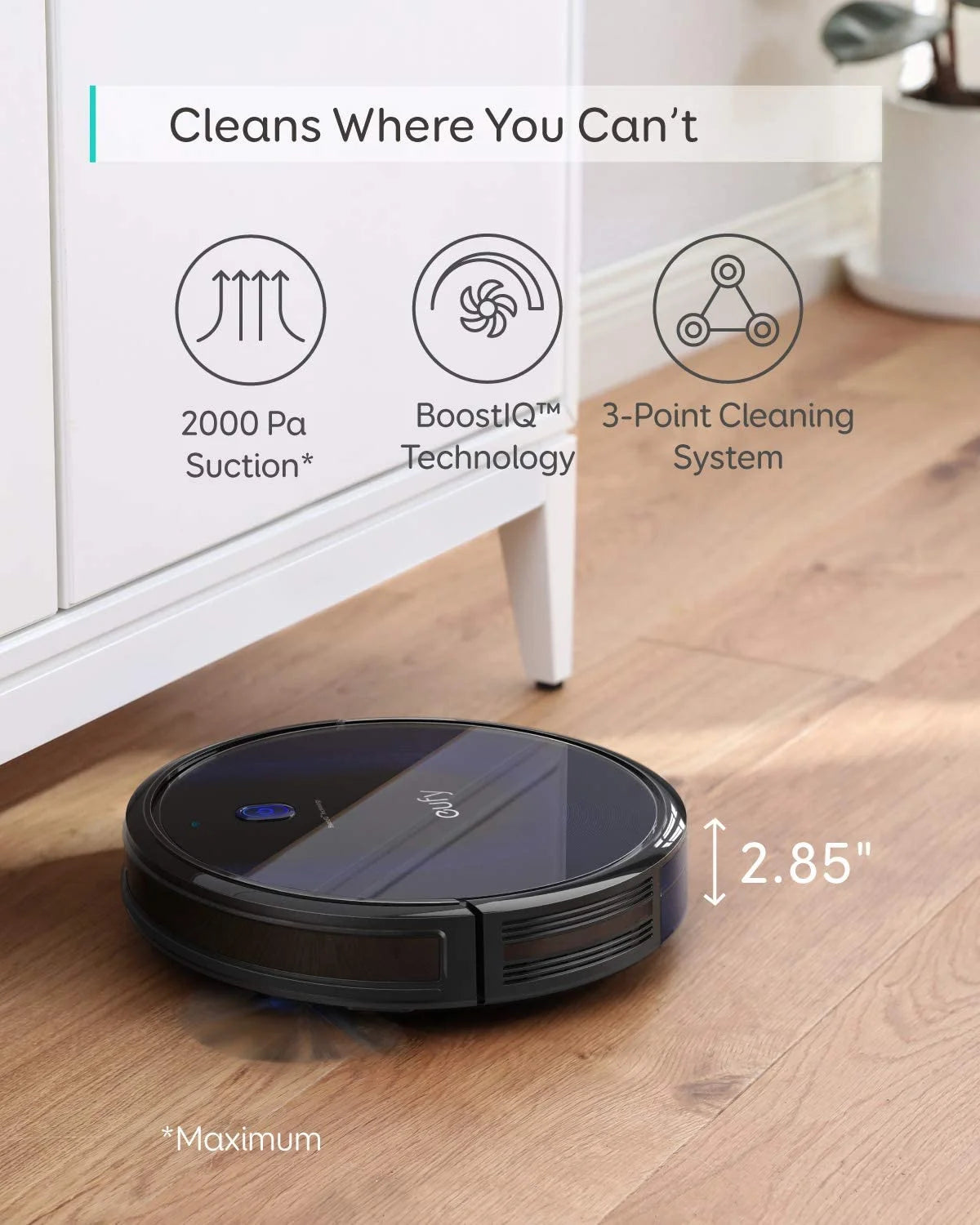 Wi-Fi Connected 2000Pa Suction Robot Vacuum Cleaner F646046