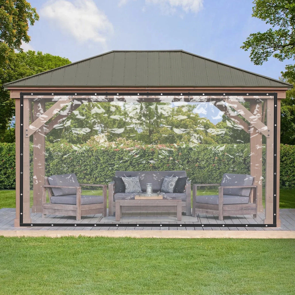 2.5*6m Clear Heavy Duty Waterproof Tarp Curtain G4415