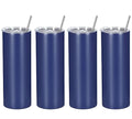 20 Oz Stainless Steel Insulated Tumbler Set, 8 Pack, Black V19316