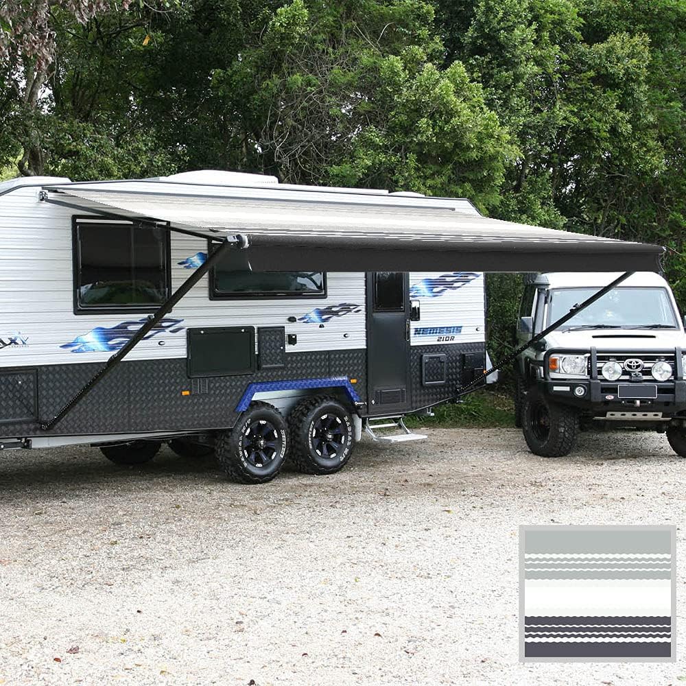 Ocean Blue 10 Feet Vinyl RV Awning Canopy Replacement G87413
