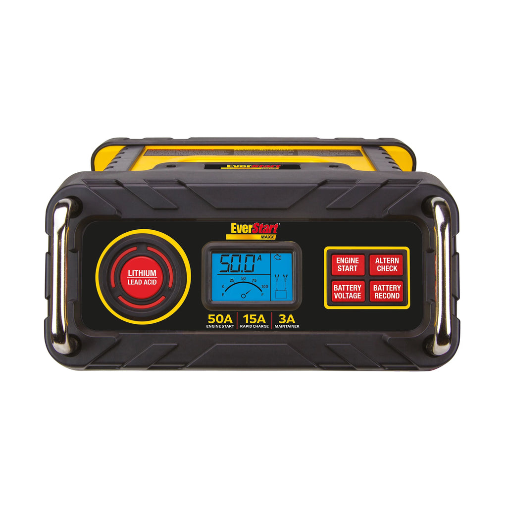 15 Amp Automotive Battery Charger with 50 Amp Engine Start T6766