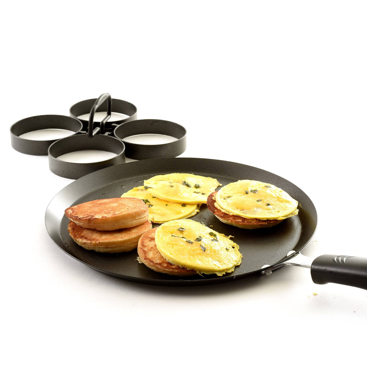 Nonstick 4-Piece Egg/Pancake Ring Set U8739