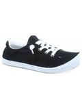 Black Slip On Round Toe Flat Sneaker Shoes S1964