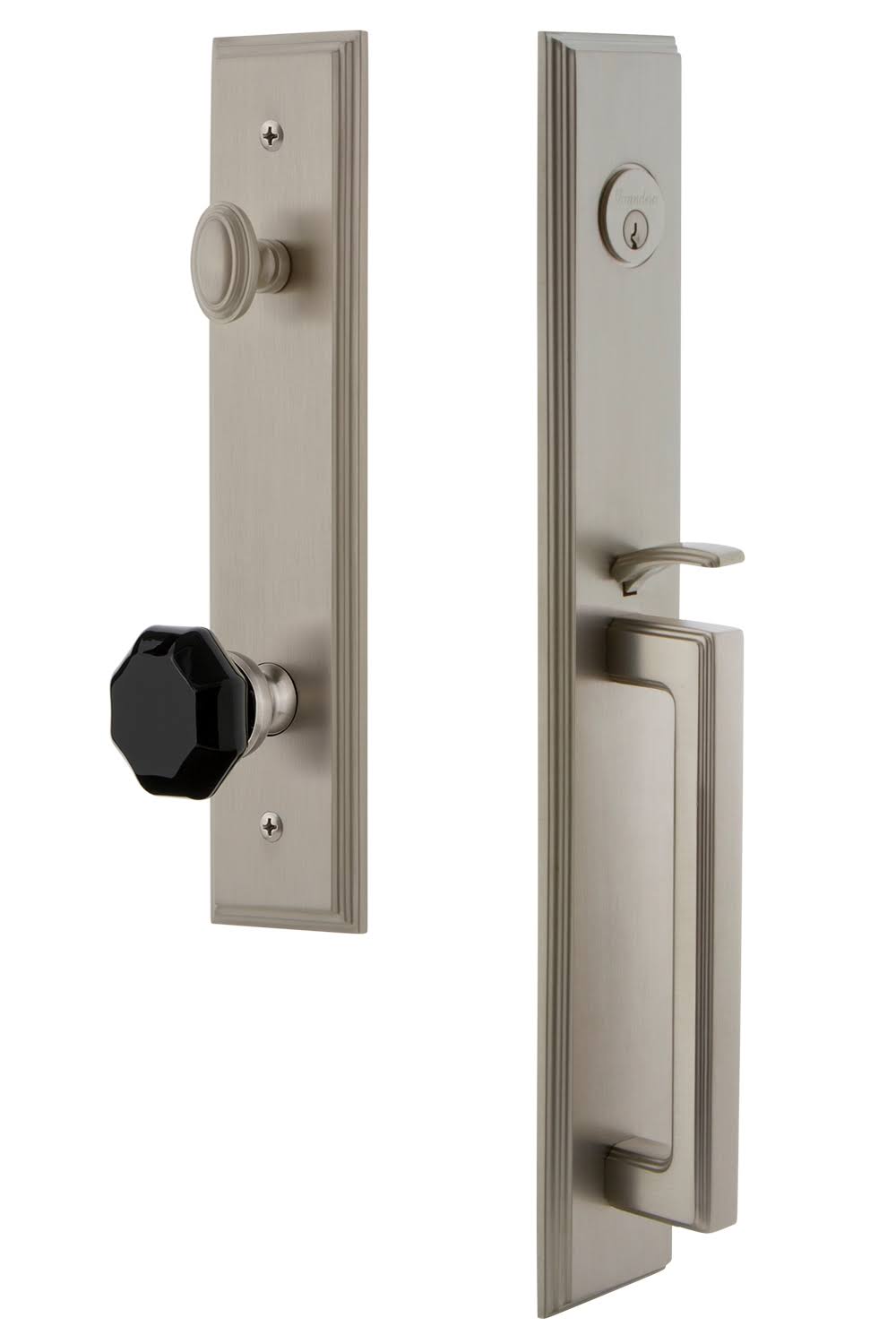 Single Cylinder Handleset with D Grip and Lyon Knob U730