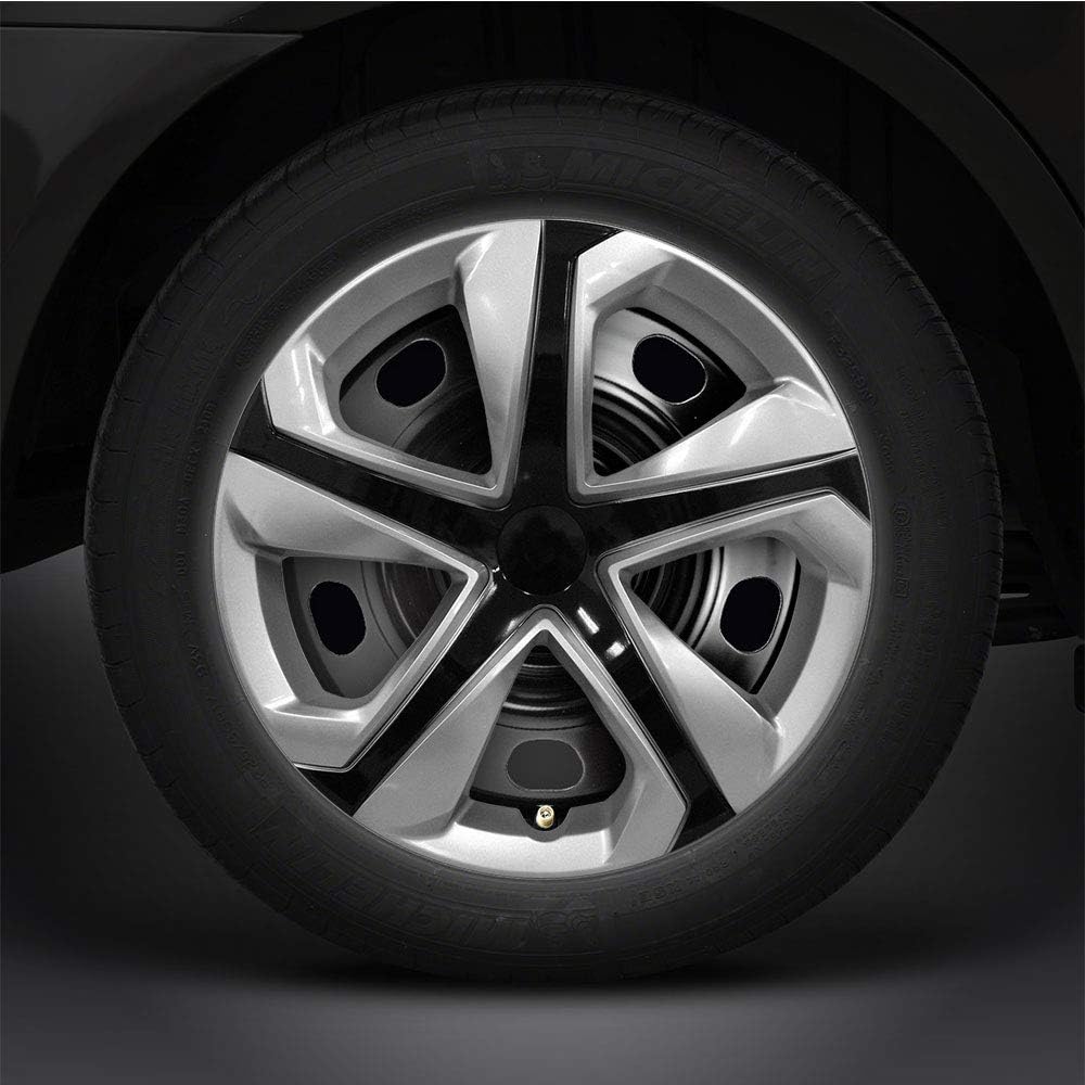 16 Silver/Black Hubcaps Wheel Covers Set of 4 J85553