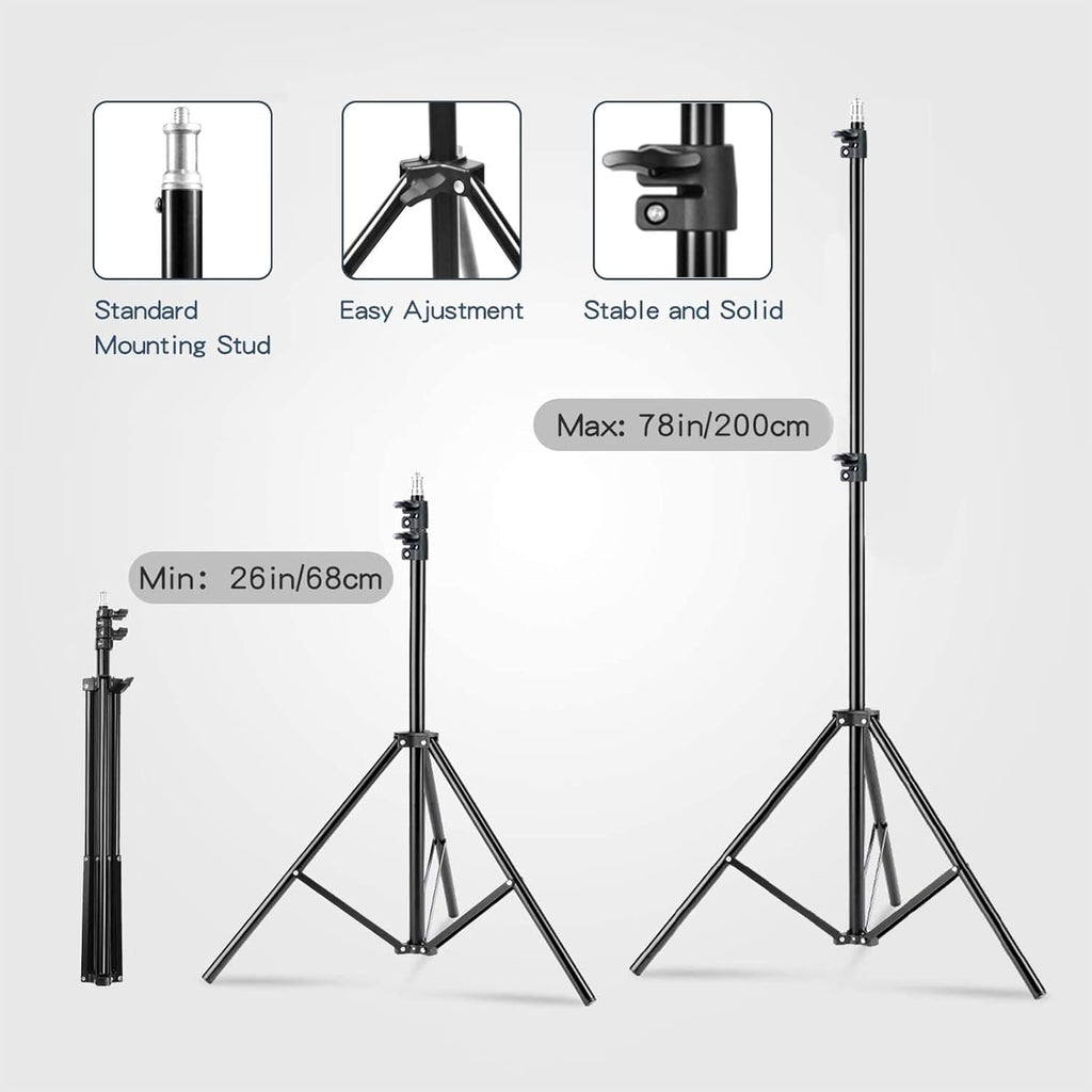 Softbox Lighting Kit 20''x28'' Photography Continuous Lighting System with 2x85W Dimmable LED Bulb Z942