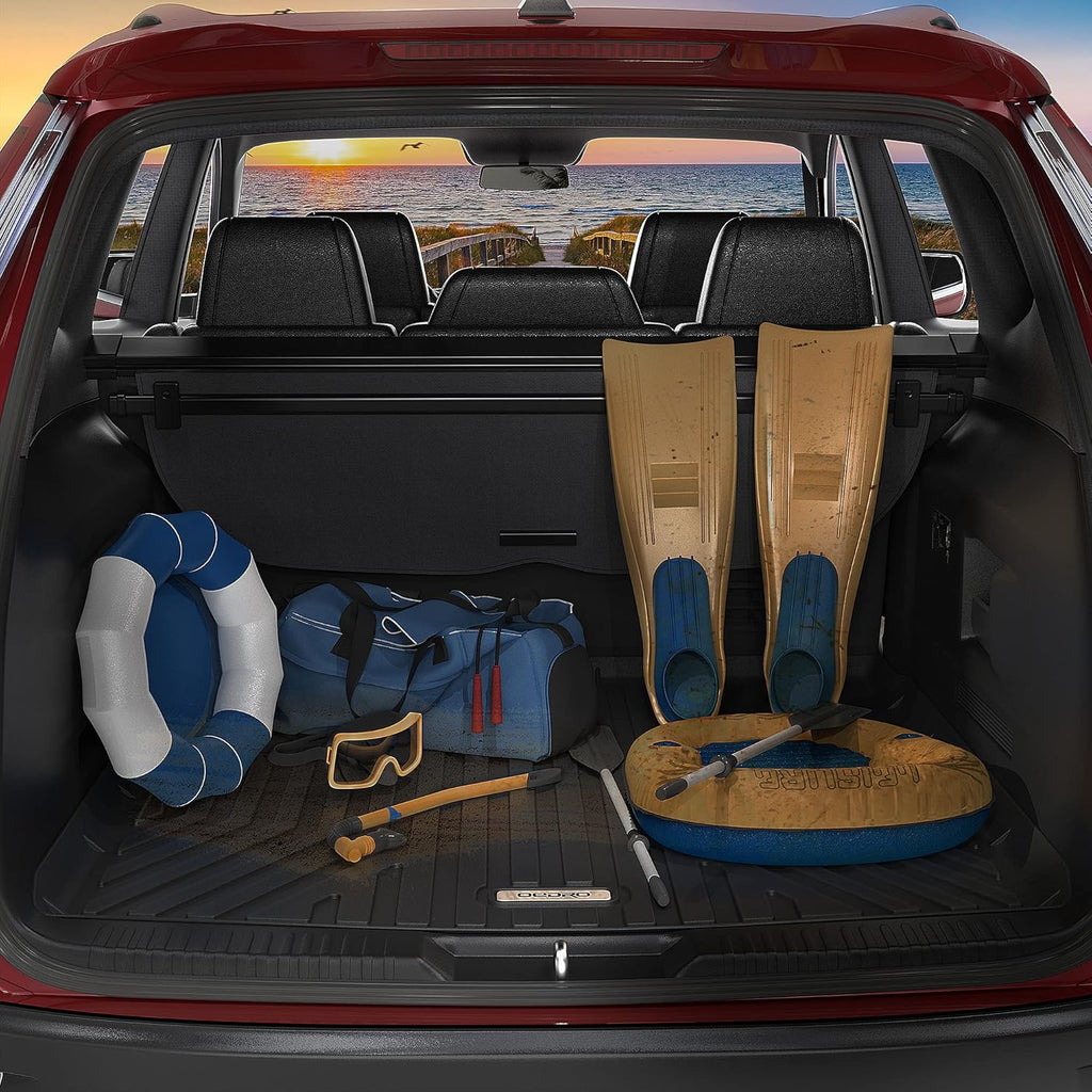 Black Custom Fit Cargo Trunk Liner Floor Mat U8257