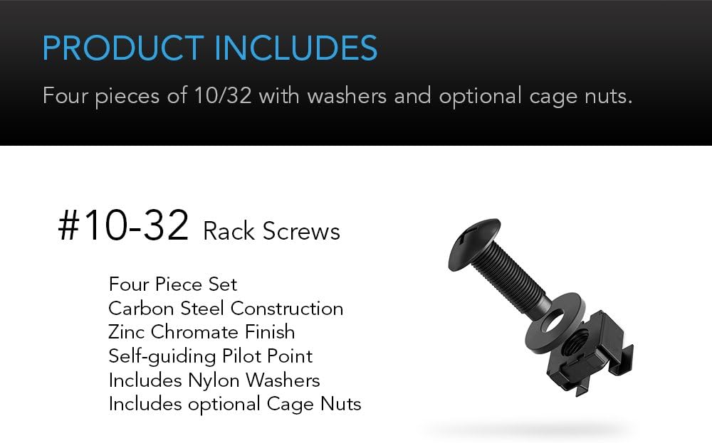Vented Cantilever 1U Universal Rack Shelf, 10 Deep, Heavy-Duty 2.4mm Cold Rolled Steel, 60lbs Capacity Pack of 2 W72821