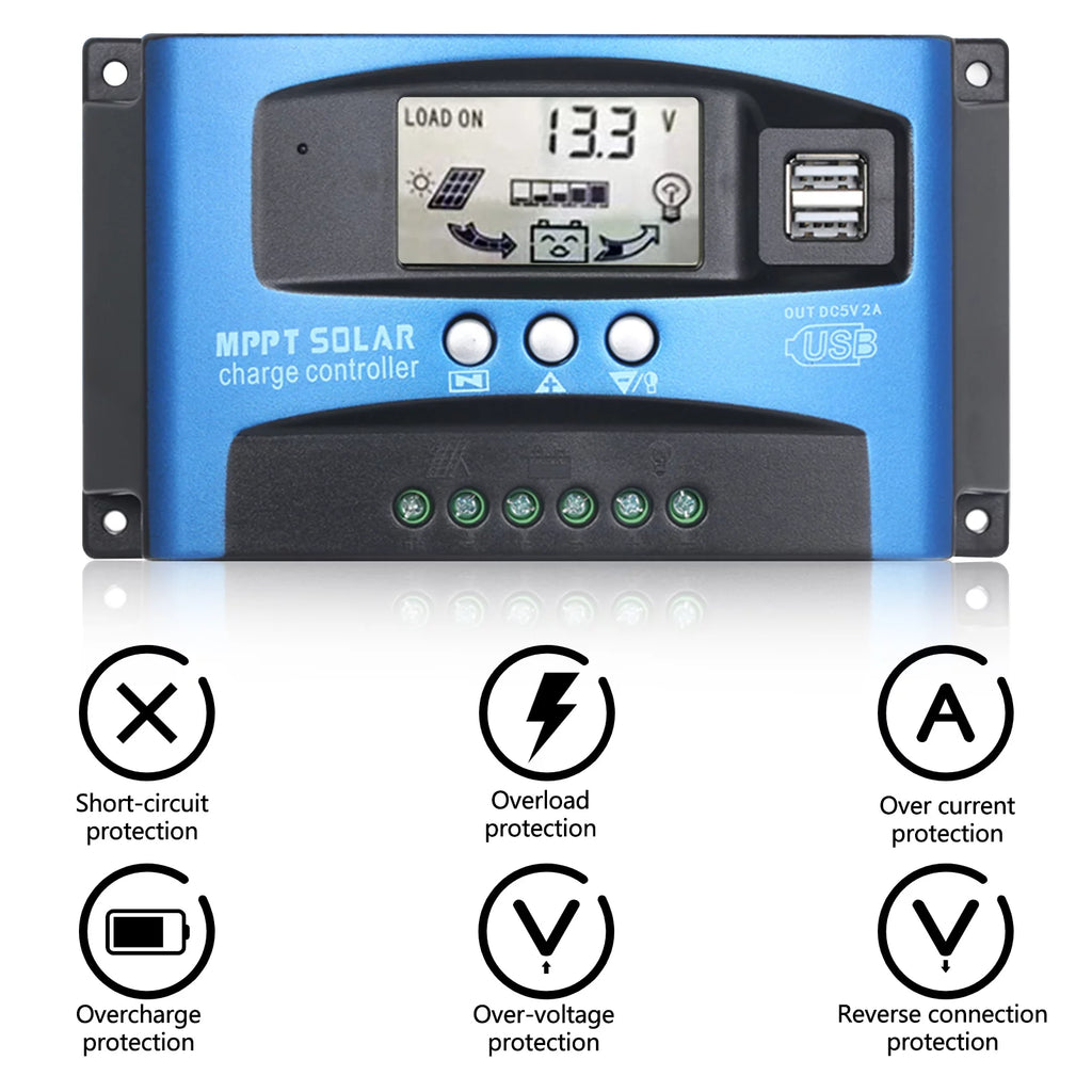 100A MPPT Solar Charge Controller with Dual USB B279847