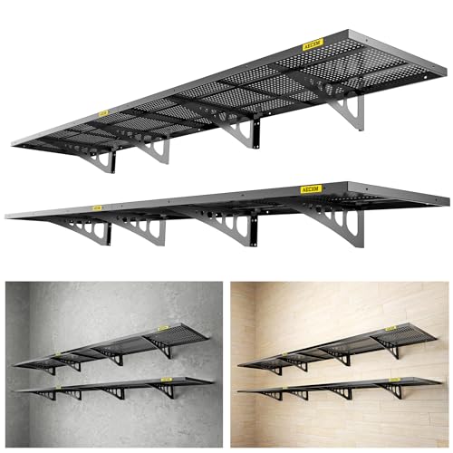 4-Pack Adjustable Heavy Duty Wall Mounted Metal Shelving R65268
