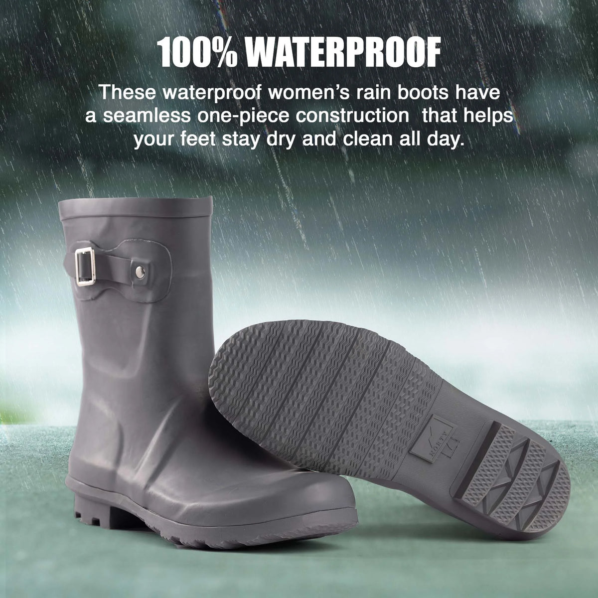 Womens Chelsea Rain Boots Size 11 N363