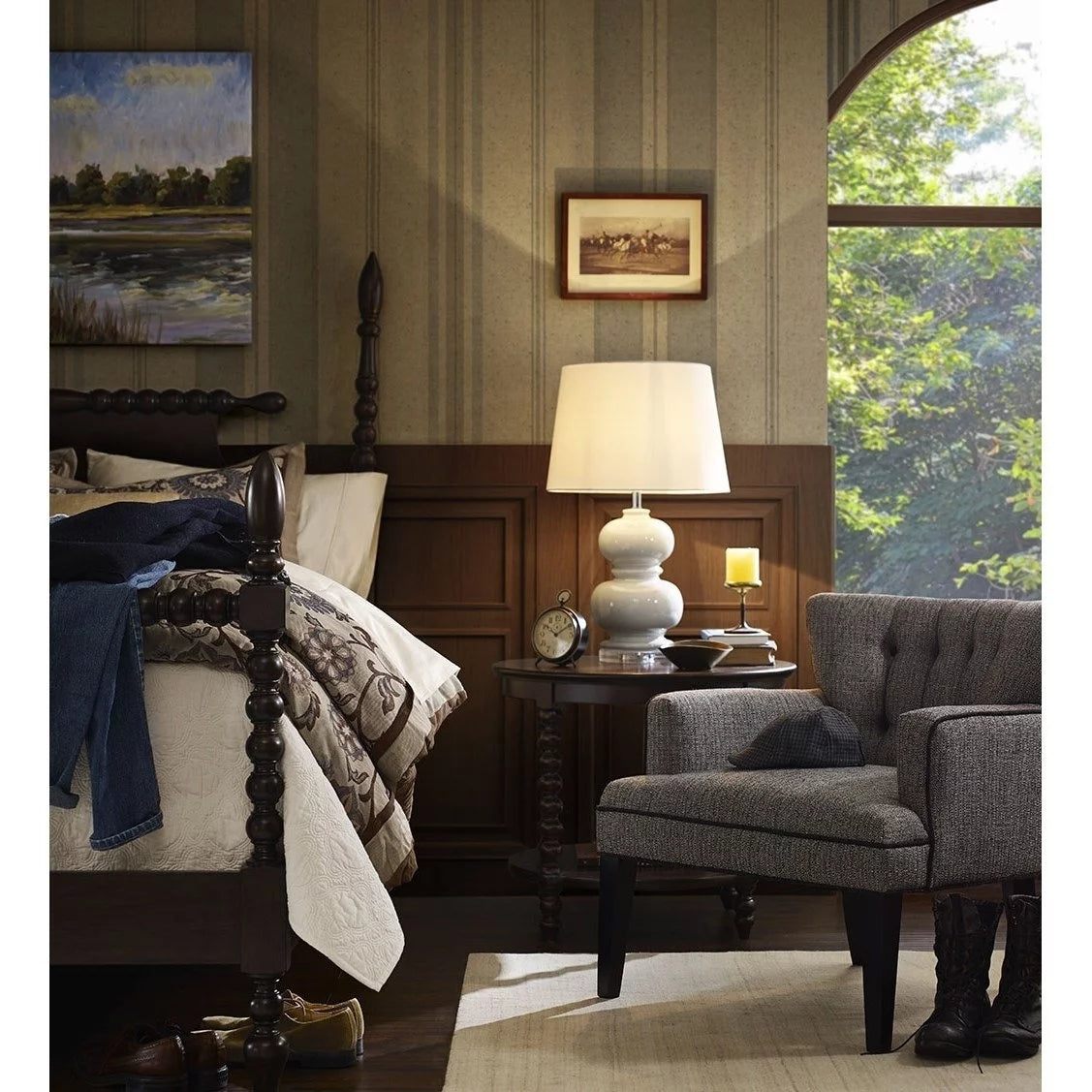 Queen Size Morocco Brown Bed S547