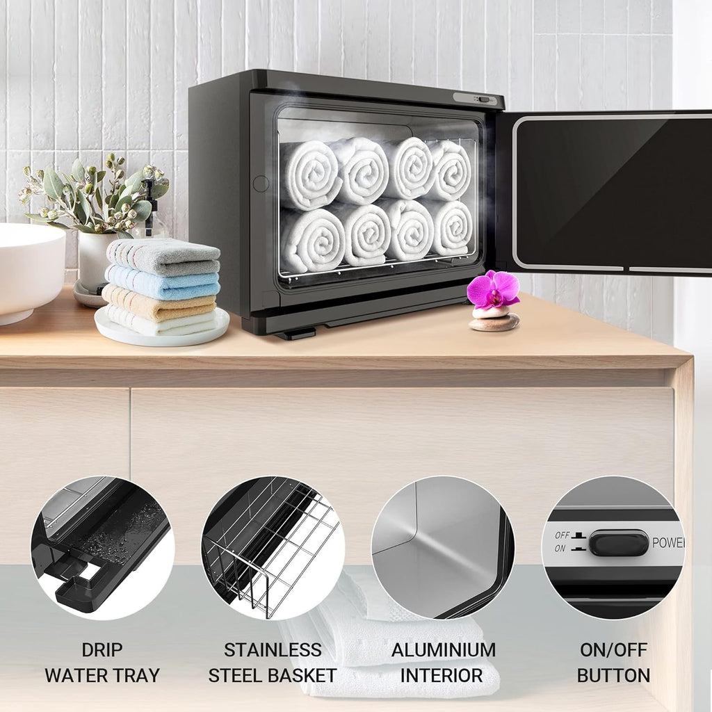Black Spa Hot Towel Cabinet Towel Warmer (8L) S90428
