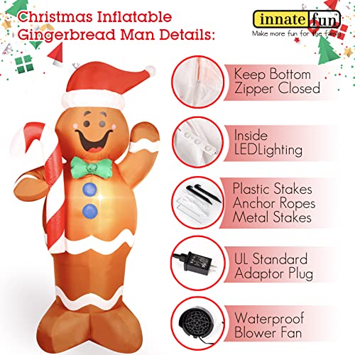 8 Feet Tall Lighted Inflatable Christmas Nutcracker Yard Decoration J434705