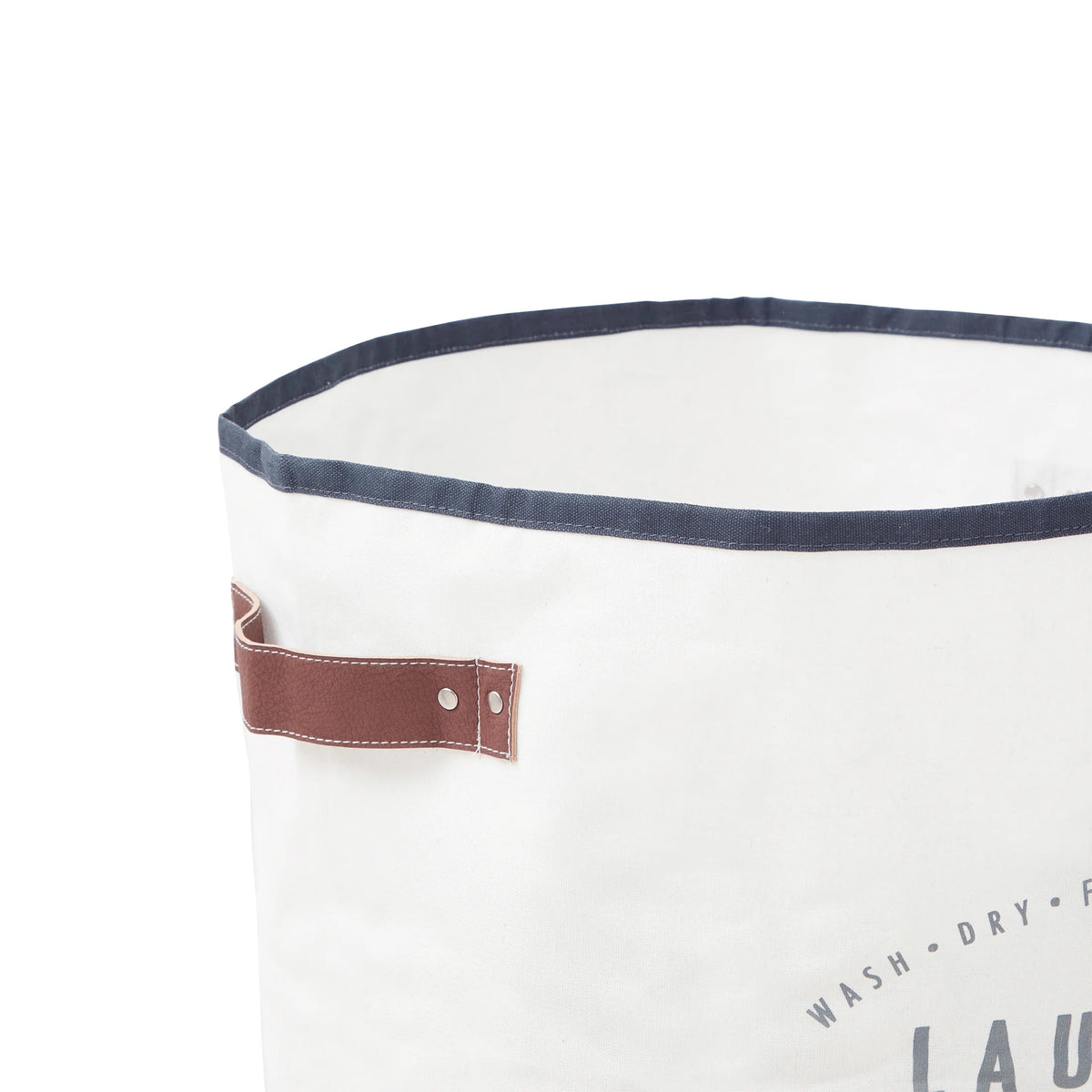 2 Pack Ivory Grey Canvas Laundry Hamper X18272